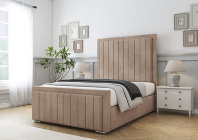 Comfort Beds Arizona Mink Naples Bed Frame With Mattress from B&Q