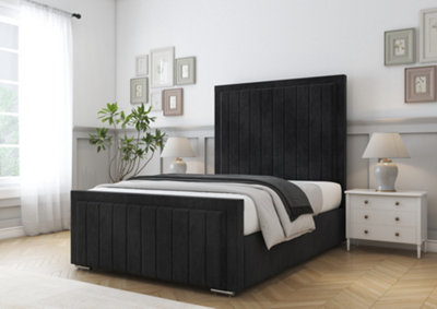 Comfort Beds Arizona Black Naples Bed Frame With Mattress from B&Q