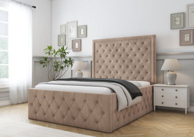 Comfort Beds Winchester Mink Naples Bed Frame With Mattress from B&Q