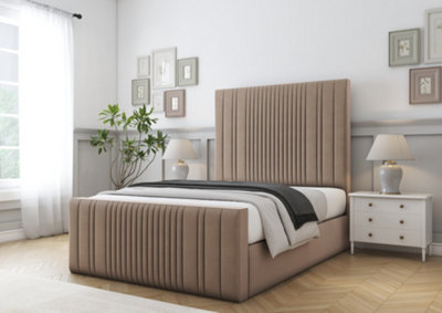 Comfort Beds The Foxy Mink Plush Bed Frame With Mattress from B&Q