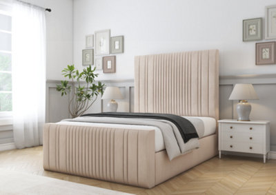 Comfort Beds The Foxy Sand Naples Bed Frame With Mattress from B&Q