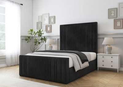 Comfort Beds The Foxy Black Naples Bed Frame With Mattress from B&Q
