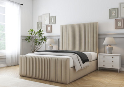 Comfort Beds The Foxy Almond Conistan Bed Frame With Mattress from B&Q
