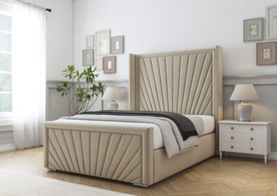 Comfort Beds Sunrise Almond Conistan Bed Frame With Mattress from B&Q
