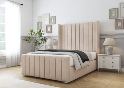 Comfort Beds Serena Sand Naples Bed Frame With Mattress from B&Q