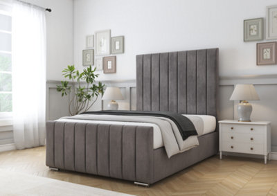 Comfort Beds Sara Slate Naples Bed Frame With Mattress from B&Q