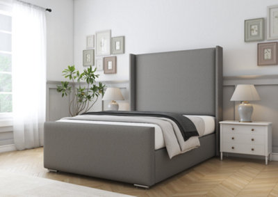 Comfort Beds Madrid Pewter Dumfries Bed Frame With Mattress from B&Q