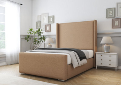 Comfort Beds Madrid Latte Dumfries Bed Frame With Mattress from B&Q