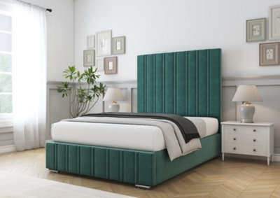 Comfort Beds Lorenzo Emerald Plush Bed Frame With Mattress from B&Q