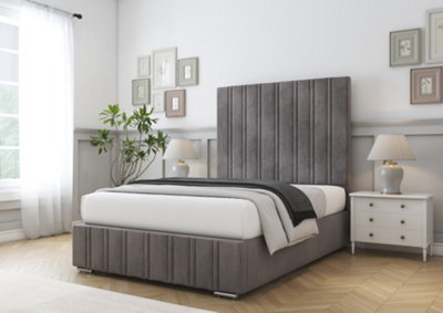 Comfort Beds Lorenzo Slate Naples Bed Frame With Mattress from B&Q