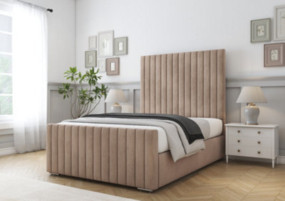 Comfort Beds Khloe Mink Naples Bed Frame With Mattress from B&Q