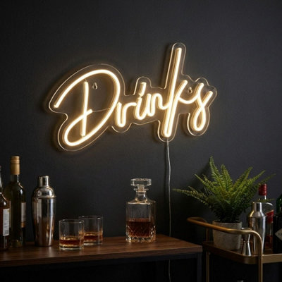 Garden Greatness Drinks Led Neon Sign Decoration from B&Q