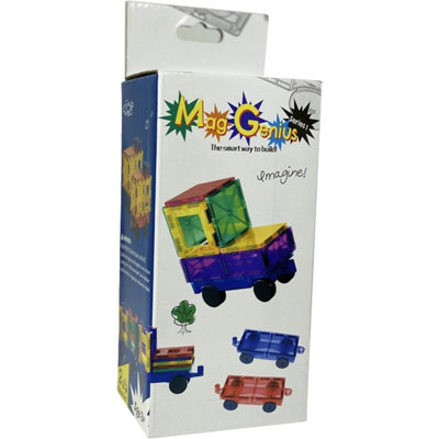 B&Q Mag-Genius Tiles Car Truck Train Magnet Building Tile Toy Add On