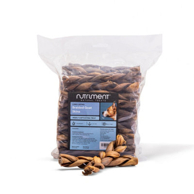 Pet Treats Wholesale Natural Treats Braided Goat Skin Chew For Dogs (1Kg) High Protein Low Fat Long Lasting Treat from B&Q
