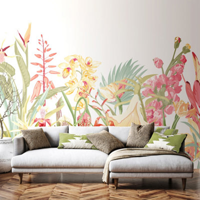 Origin Murals Tropical Foliage Matt Smooth Paste The Wall Mural 350Cm Wide X 280Cm High from B&Q