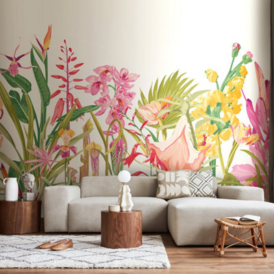 Origin Murals Tropical Foliage Matt Smooth Paste The Wall Mural 350Cm Wide X 280Cm High from B&Q