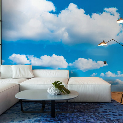 B&Q -  Cloudy Sky Matt Smooth Paste The Wall Mural 300Cm Wide X 240Cm High