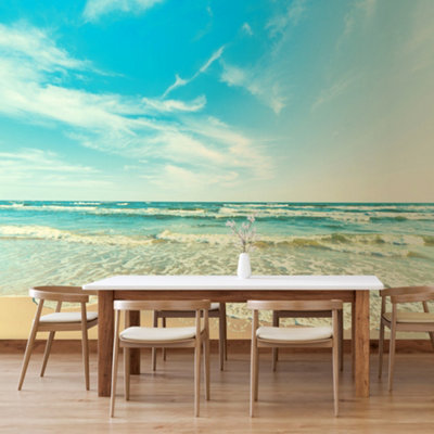 Origin Murals Seashore Matt Smooth Paste The Wall Mural 350Cm Wide X 280Cm High from B&Q