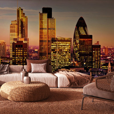 Origin Murals London Matt Smooth Paste The Wall Mural 350Cm Wide X 280Cm High from B&Q