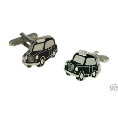 Novelty London Black Taxi Cufflinks from B&Q