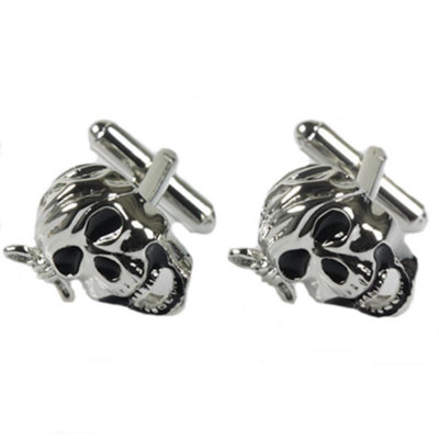 Novelty Pirate Skull Cufflinks from B&Q