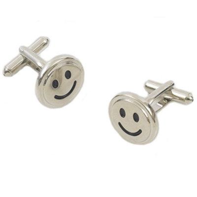  - Novelty Smiley Face CufflinksCrusader Gifts