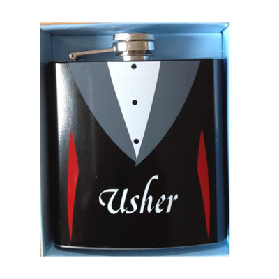 Wedding Party Hip FlaskUsher from B&Q