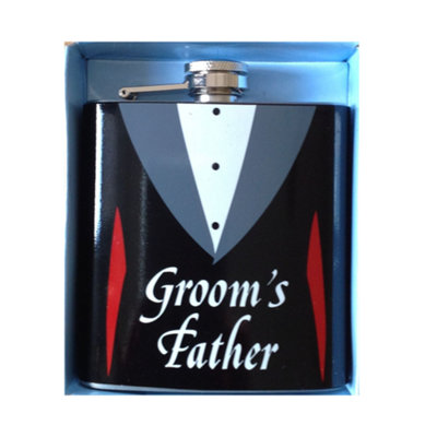 Wedding Party Hip FlaskGroom's Father from B&Q