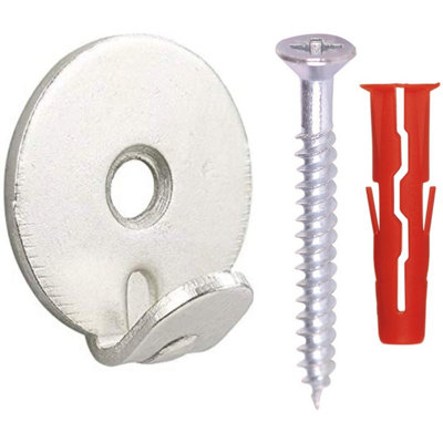 Taskar Heavy Duty Round Picture Hooks & Fixings (3 Pack) from B&Q