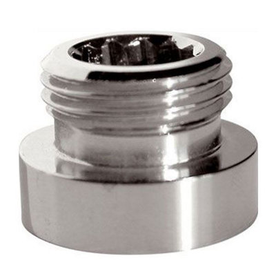 Remer Metal Adaptor Reduction For Water Faucet Tap 22mm Female To 1/2" Bsp Male Joiner from B&Q