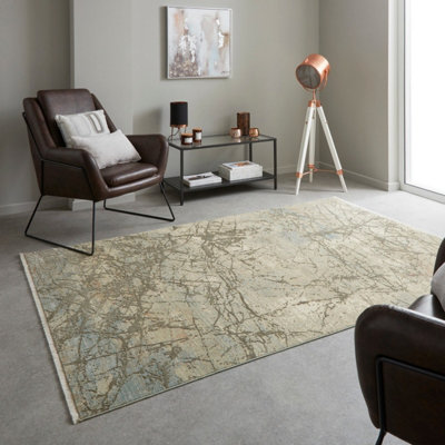 Emerald Emr101 Cumin Beige Abstract Rug By Concept Looms-200Cm X 290Cm from B&Q