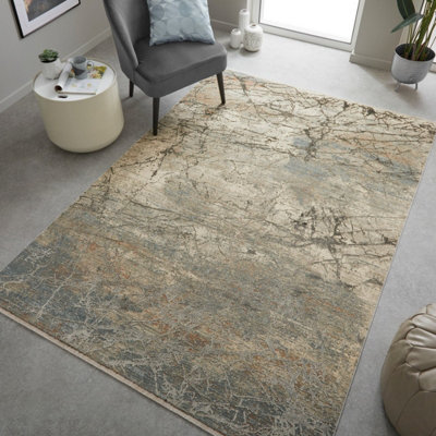  - Emerald Emr101 Mink Abstract Rug By Concept Looms-120Cm X 180Cm