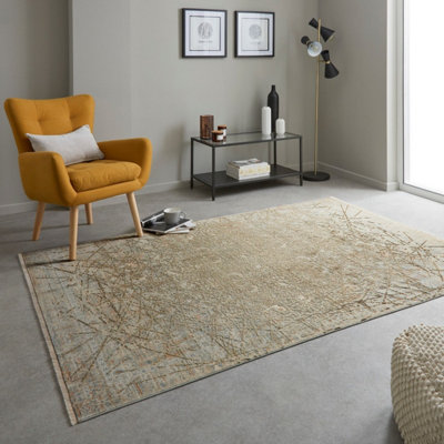 Emerald Emr102 Mink Abstract Rug By Concept Looms-200Cm X 290Cm from B&Q