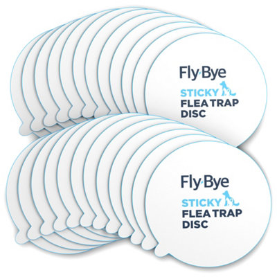 Fly-Bye Flea Trap Sticky Discs 24 PackNon Toxic Replacement Pads For Home Flea TrapsSafe Alternative To Flea Sprays