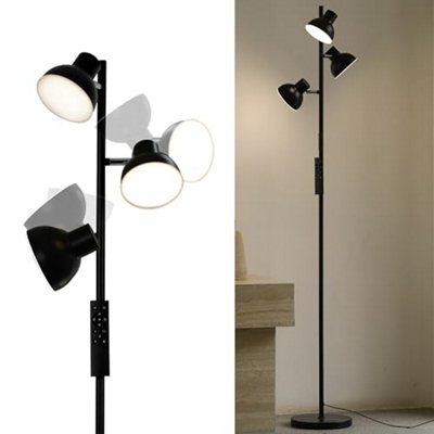  - Luminexdesigns Floor Lamp Living Room 36 W 2800 Lm Led Dimmable With Remote Control & Touch 2700 K-6500 K3-Light Reading Modern