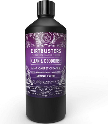 Dirtbusters Carpet Shampoo Cleaner SolutionClean & Deodorise With Stain Cleaning Remover And Odour TreatmentSpring Fresh (1L) from B&Q