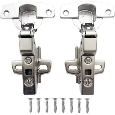 Hettich Sensys 8645I 110 Degree Inset Soft-Close Hinge Pair With Th52 Mounting Plates from B&Q