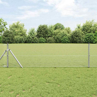 Berkfield Welded Wire Fence 0.6 X 25 M Galvanised Steel from B&Q
