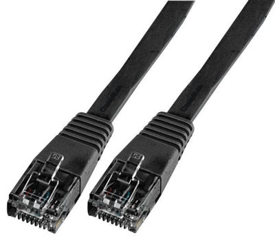 ProSignal Pro SignalFlat Cat5E Lsoh Ethernet Patch Lead1.5M Black from B&Q