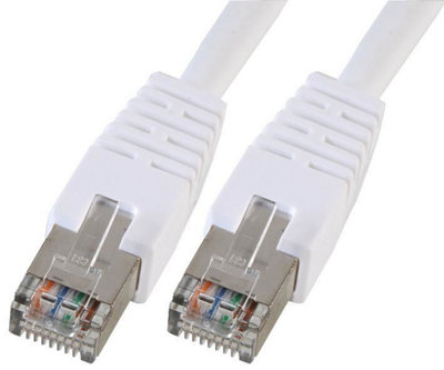 ProSignal Pro SignalRj45 To Rj45 Cat5E S/ftp Ethernet Patch Lead 0.5M White from B&Q