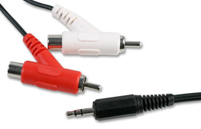 ProSignal Pro Signal3.5mm Stereo Jack Plug To 2X Stackable Phono (Rca) Plugs Lead3M from B&Q