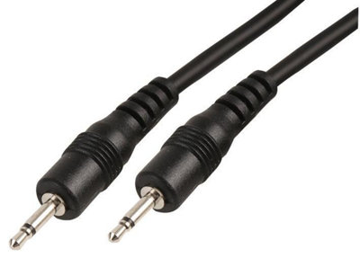 ProSignal Pro Signal2.5mm Mono Jack Plug To Plug Lead2M Black from B&Q