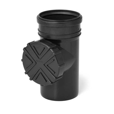 Karmat Graphite 110mm Gutter Downpipe Leaf Guard Strainer Basket Filter Cleaner from B&Q