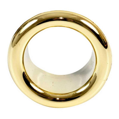 PEPTE Gold Collar Bathroom Sink Basin Overflow Cover For 23mm Hole from B&Q