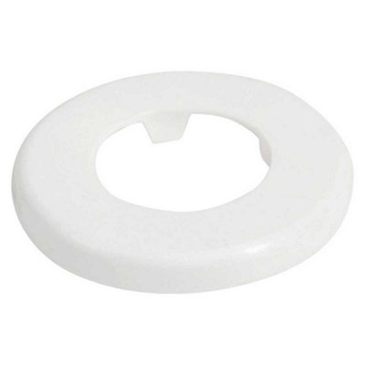 Tycner 40mm White Rosette Collar Cover For Pipe Holes Gaps Hiding from B&Q