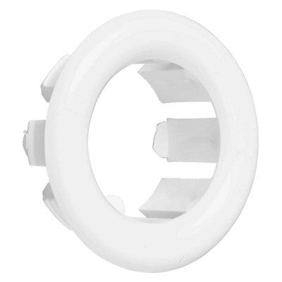 PEPTE White Collar Bathroom Sink Basin Overflow Cover For 25mm Hole from B&Q