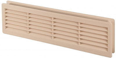 Awenta Maple 120X440mm Internal Door Plastic Ventilation Grille Air Vent Collar from B&Q