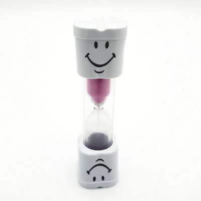 PEPTE Pink Hourglass 3 Minute Kids Tooth Brushing Timer from B&Q