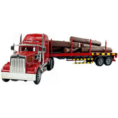 Big Daddy Big Rig Heavy Duty Tractor Trailer Transport Series Lumber Truck Tractor Trailer - Image 3