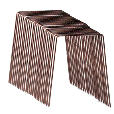 PegdevPdl 6 Inch Copper-Coated Staples Secure Weed Membrane Fleece Netting Pegs Repel Slugs SnailsPack Of 25 from B&Q